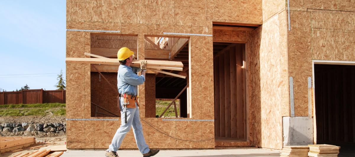 construction worker carrying lumbar