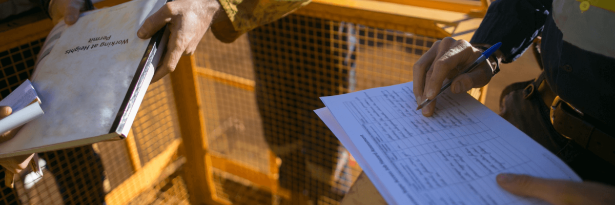 risk assessment on site prior to performing high risk work